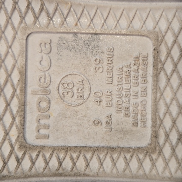 MOLECA WHITE AND YELLOW SNEAKERS. SIZE 9 - Picture 3 of 9